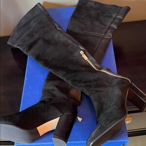 Stuart Weitzman Black Hardy 90 Shoes